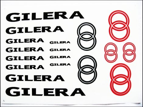 MATRICA KLT. GILERA FEKETE-PIROS (Motor-robogó alkatrész)